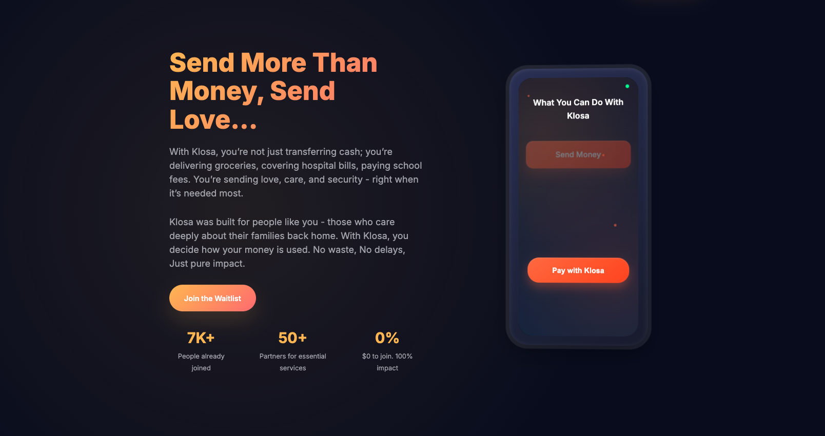 Klosa Fintech App